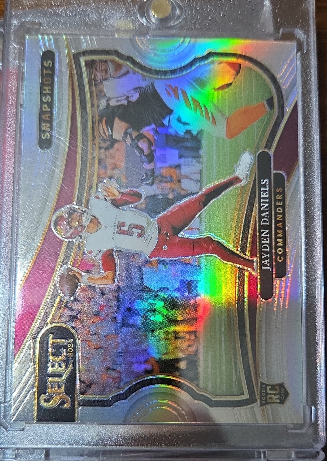 2024 Panini Select - Snapshots Jayden Daniels #15 Silver Prizm (RC)