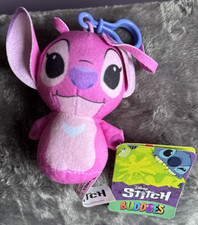 Disney Lilo and Stitch Push Bag Clips Keychains  Angel with Tags