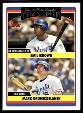 2006 Topps Updates & Highlights Emil Brown/Mark Grudzielanek Kansas City Royals