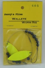 Jerrys Flies 405 Wire Worm Harness Rig Flo Chartreuse