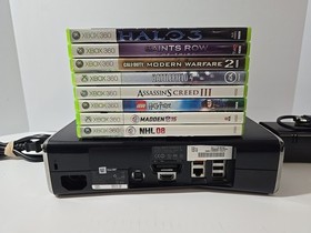 XBox 360 Slim 120GB Console 8 GAME MEGA BUNDLE! CLEAN/TESTED! SHIPS FREE 🔥 