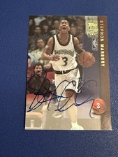 1998-99 Topps - Certified Autographs Stephon Marbury Auto Card #AG3 