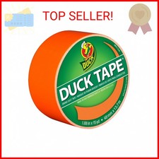 Duck Brand 1265019 Color Duct Tape, Neon Orange, 1.88 Inches x 15 Yards, Single