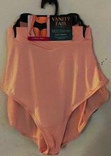 Vanity Fair Radiant Collection 3-Pack Stretch Brief Panties 5X Beige/Black