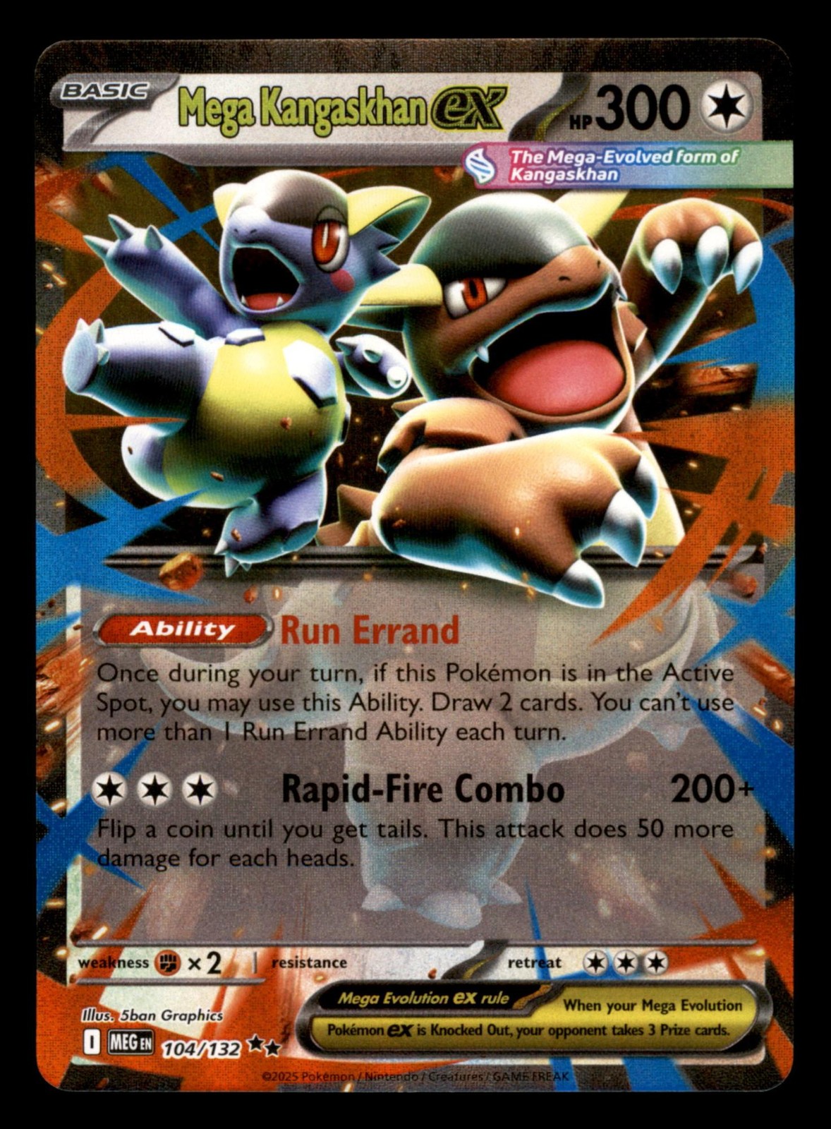 Mega Kangaskhan ex 104/132 MEG Mega Evolution Pokemon Lightly Played