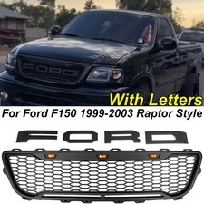 Bumper Grille For 1999-2003 Ford F150 Raptor Style Wletters Wleds Matte Black Bumper Grille For 1999-2003 Ford F150 Raptor Style Wletters Wleds Matte Black