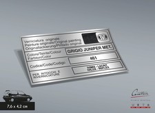 PVG IVI GREY JUNIPER 461 FIAT PAINT STICKER | 7.6x4.2 cm