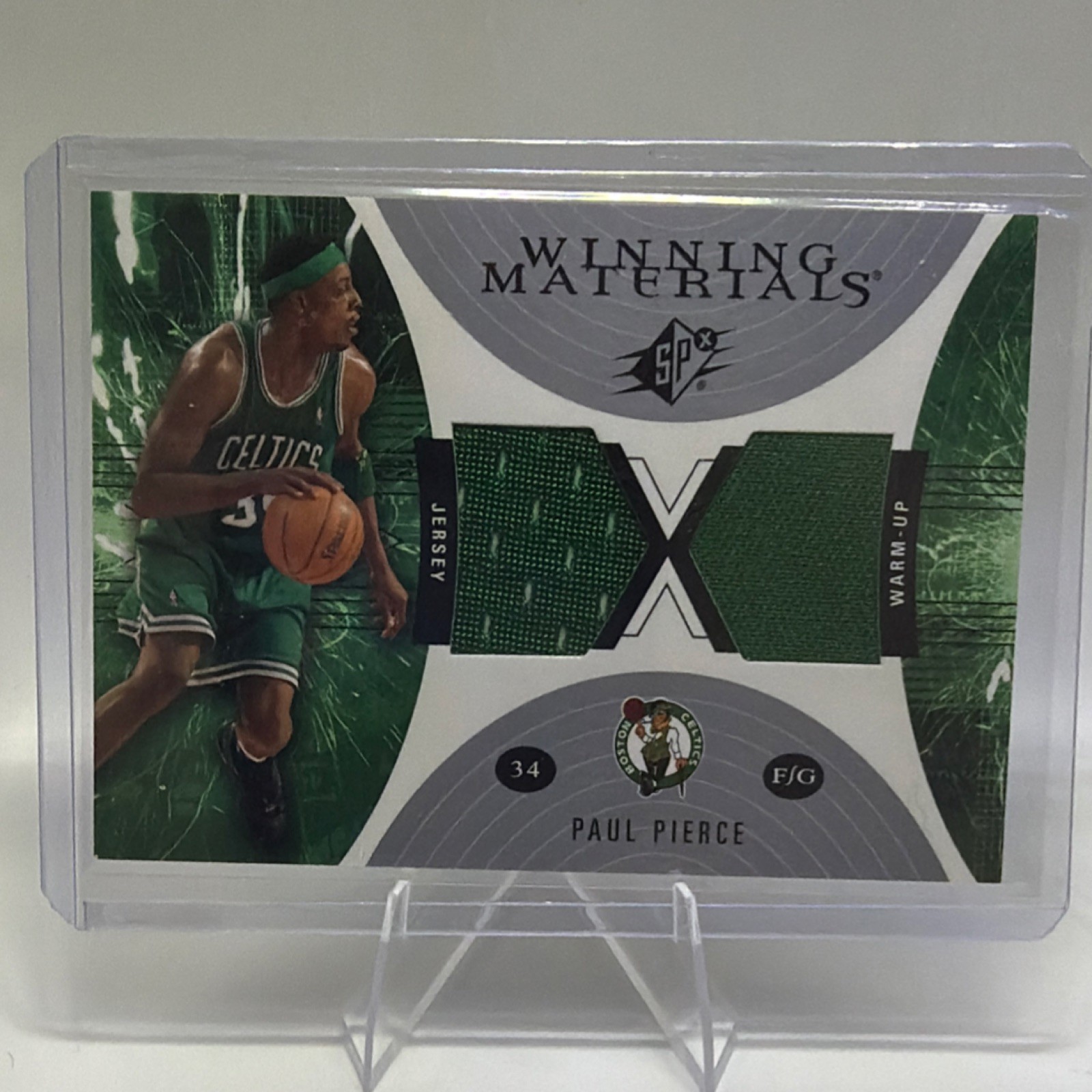Upper Deck 2003-04 SPx Paul Pierce Winning Materials #WM2 Boston Celtics