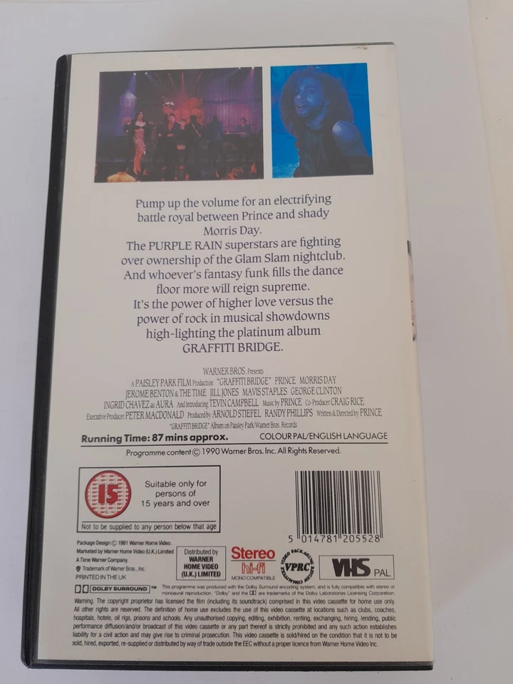 Prince Graffiti Bridge VHS Video Tape - Image 2 of 2