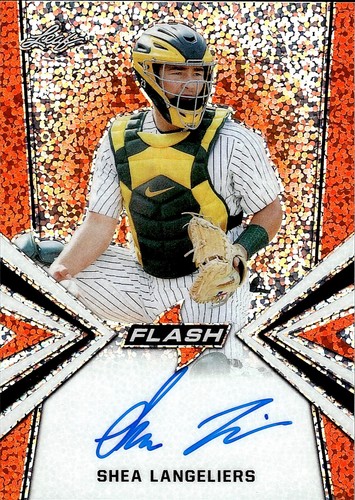 Shea Langeliers 2019 Leaf Flash #BA-SL1 Orange RC Auto 10/10