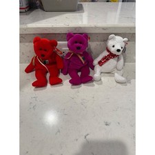 Ty Beanie Babies Osito Mexican Flag Millenium 2000 Teddy Bear Lot Set