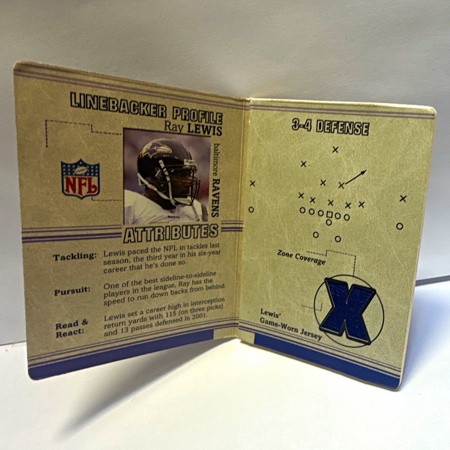 Upper Deck 2002 inside the playbook Ray Lewis 248/250