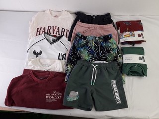 M&S Boy's 10pcs Bundle Trunks Pyjamas Tops Shorts 8 9 Yrs Minecraft Marvel New