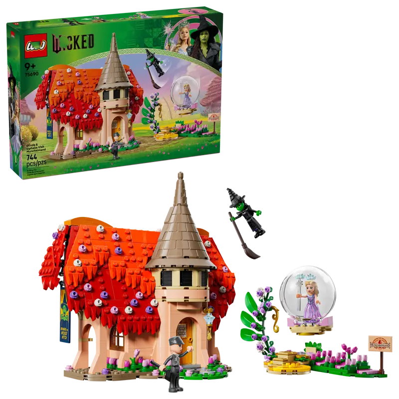 LGO Glinda & Elphaba Visit Munchkinland – Fantasy Village Brick Set