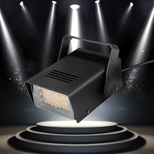 LED White Stage Strobe Flash Lights Disco Halloween Xmas Party DJ Strobe Light