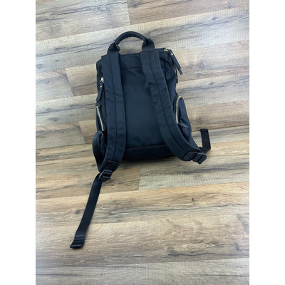 Allancia Black Nylon Backpack Front Pocket With Gold  display picture 3