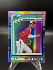 JACKSON CHOURIO🔥2024 Donruss Rated Prospect Silver Holo Prizm  SP