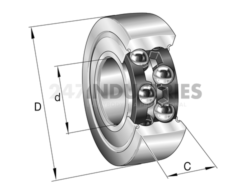 LR5204-X-2Z-TVH-XL INA/Schaeffler Technologies 20 x 52 x 20,6 mm SUPPORT ROLLER - Bild 4 von 4
