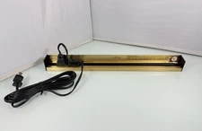 Vintage Lightolier 8372 Small Track Light Track Bar & Power Cable Brass Aluminum