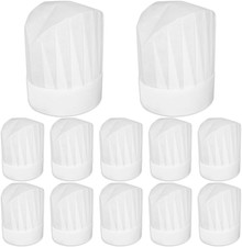 12 Pack Chef Hats for Kids, Disposable Paper Chefs Hat Bulk DIY Kids Chef Cap fo
