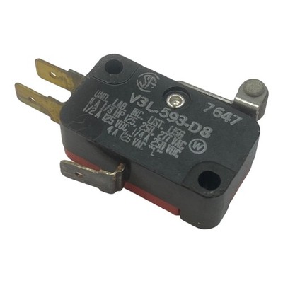 VL-593-D8 Und Lab SPDT Snap Action Microswitch Roller Switch 11A/125-250Vac 1/3H