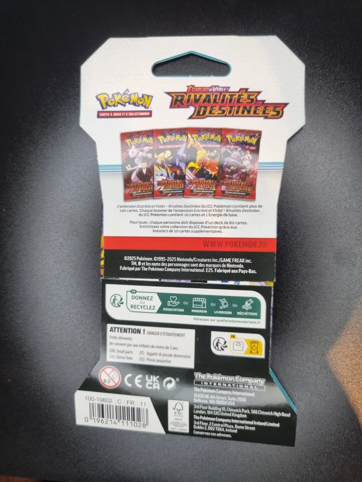 POKEMON Blister carton EV10 Rivalités Destinées Neuf Scellé fr #1 - Photo 2/2