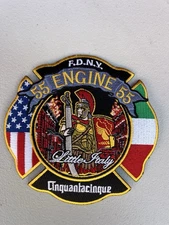 New York City Engine 55 Little Italy  2025 NEW Roman Soldier Design  Fire Patch