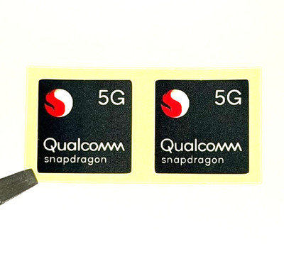 2 x Qualcomm Snapdragon 5G Desktop / Laptop Sticker label Logo Decal 18mm x 18mm