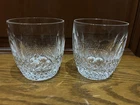 Set of TWO Vintage Waterford Cut Crystal Colleen Old Fashioned 9oz Rocks Glasses