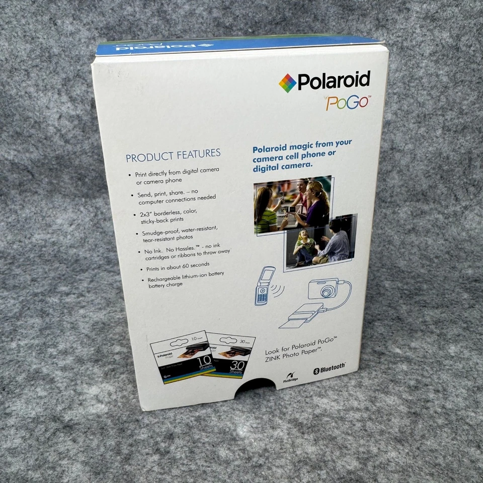 Polaroid PoGo Instant Mobile Printer ZINK Zero Ink Technology New Sealed - Image 4 of 4
