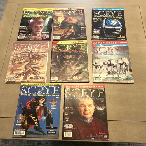 Scrye Collectible Card Games Magazine Lot Issues 5.1-5.3, 11, 13, 17, 18