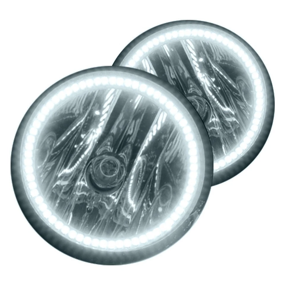 LED Fog Lights Halo Ring Lights White For 2007-2009 Mercedes Benz S-Class - Imagem 2 de 4