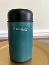 Image of THERMOS by Thermocafé Teal Stainless Steel Food Flask with Spoon 400ML
