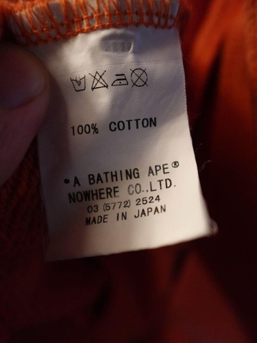 Bape Sta OG Varsity Jacket Kayne Nigo Milo OG Vintage Orange Size L - Picture 4 of 5