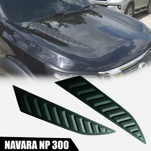 FRONT BLACK HOOD SCOOP COVER FOR NISSAN FRONTIER NAVARA NP300