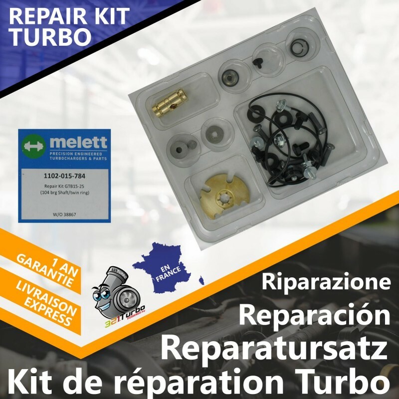 Kit réparation turbo Skoda Octavia 2 2.0 TDI 170cv avec joints d'étanchéité moteur BMR