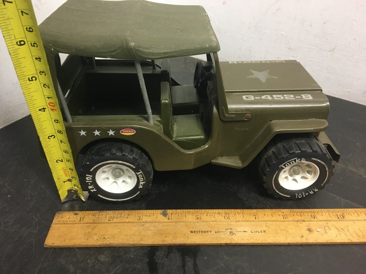 TONKA ジープ Tonka XR-101 army jeep vintage truck Tonka Jeep Wrangler G