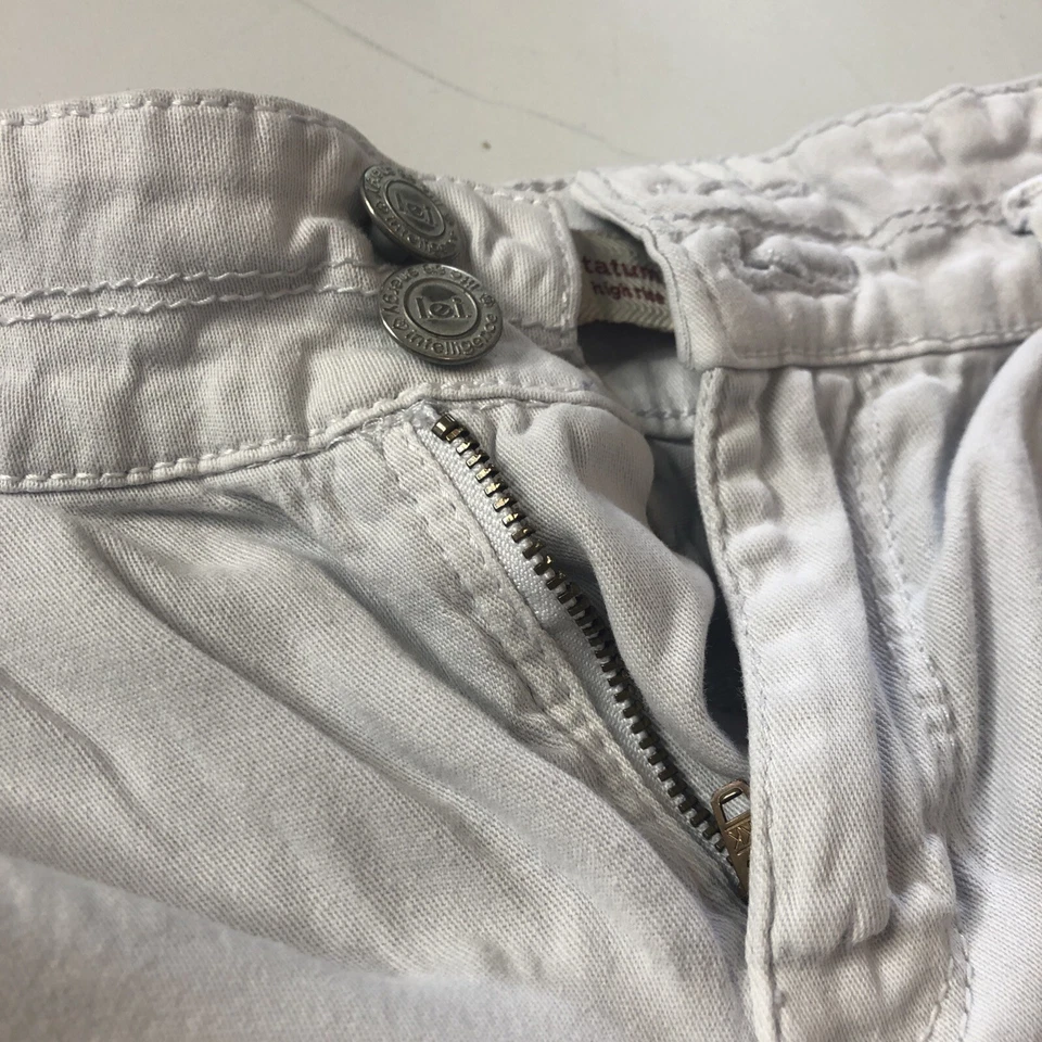 LEI Juniors Denim Shorts Tatum High Rise Size 11 White Button/zipper Women - Image 2 of 4