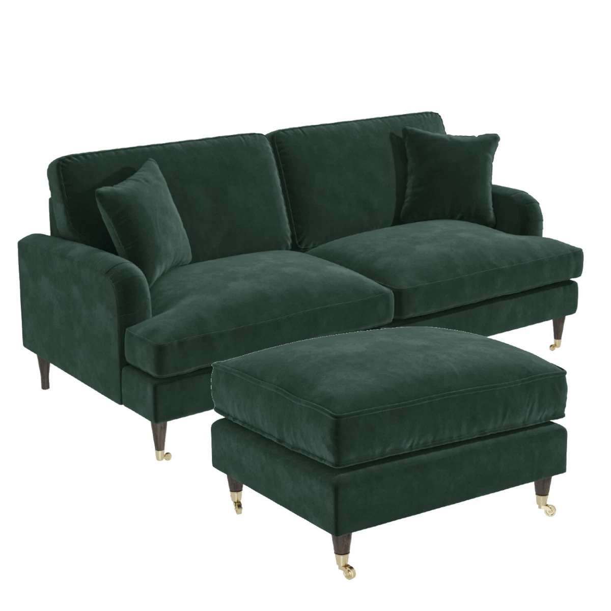 Sofa and 2024 pouffe set