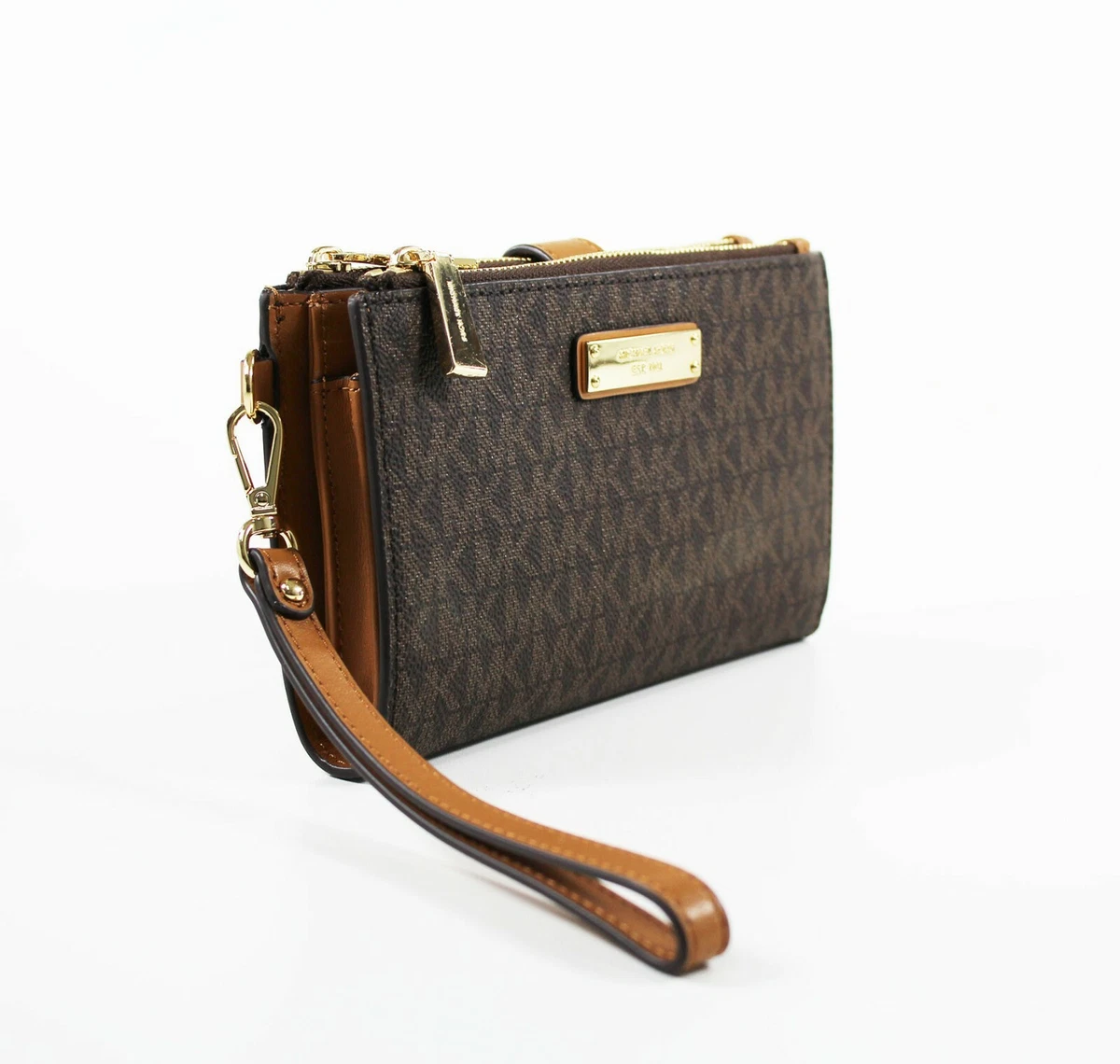 Signature adele double zip iphone 7 plus wristlet sales