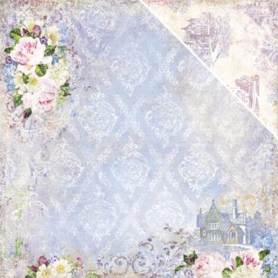 Blue Fern Courtship Lane Double-Sided Scrapbooking Papier Zuhause 12'' 30,5x30,5