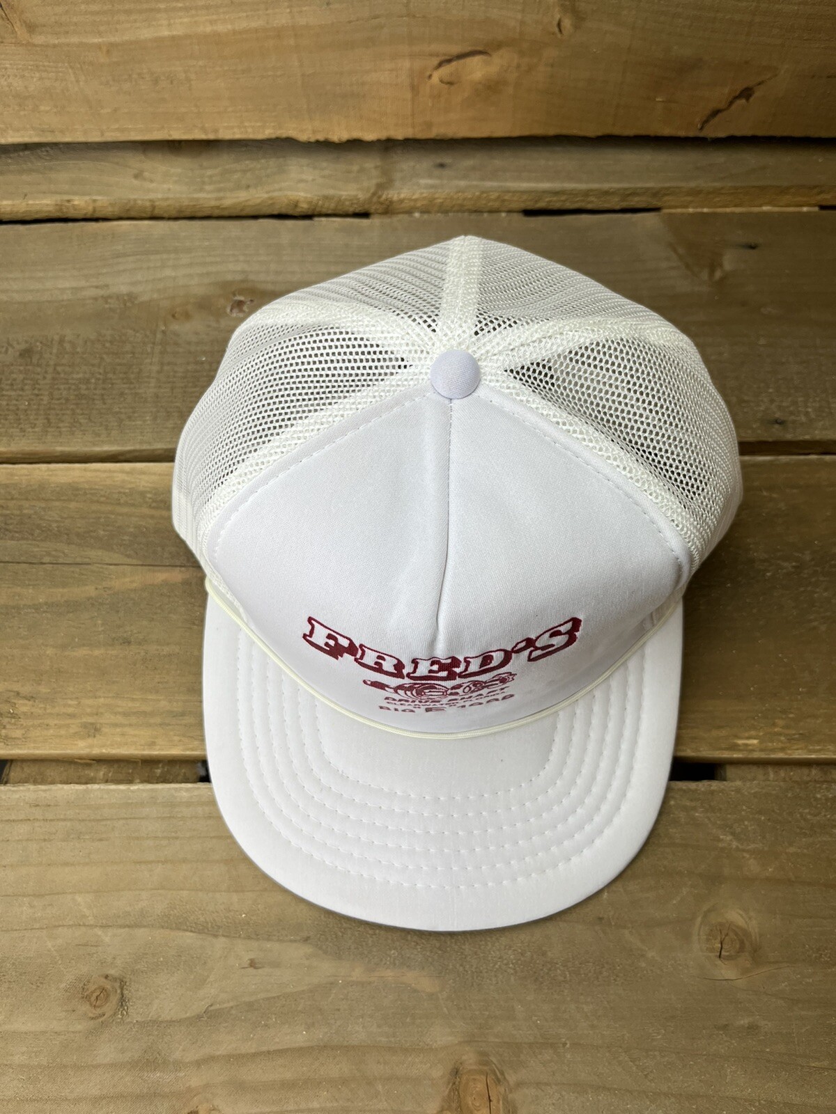 Vintage Freds Driveshaft Automotive Clearwater FL White Snapback