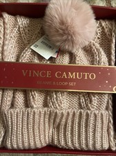 Vince Camuto Beanie Hat and Loop Scarf Gift Set New With Tags