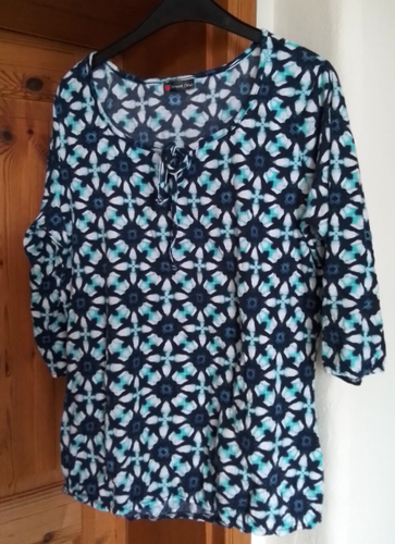 * T- shirt * Street one * Gr. 38 * blau/ türkis *