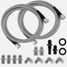 6AN 70" Transmission Fluid Oil Cooler Hose Line kit for GM 4L60E 4L80E Ford CS5