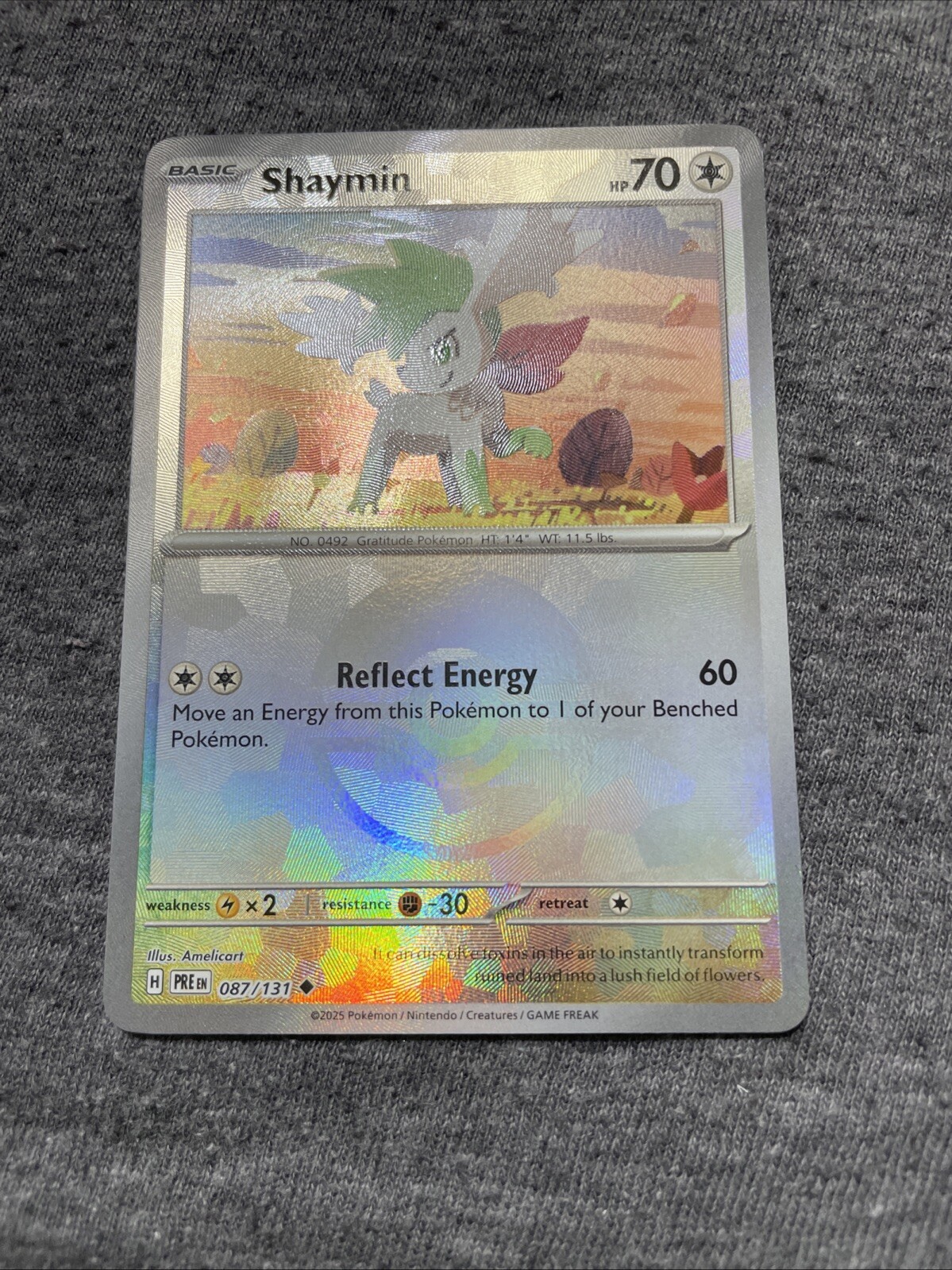 Shaymin 87/131 Poke Ball Pokémon TCG Prismatic Evolutions Pokéball Holo Nm