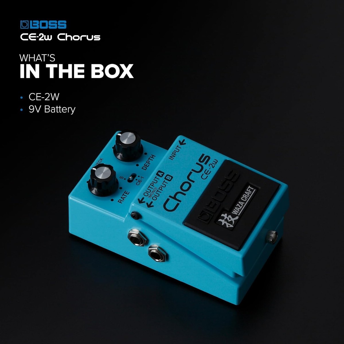 ギター BOSS CE-2w BOSS Waza Craft CE-2W Chorus Guitar Effects Pedal | Music & Arts
