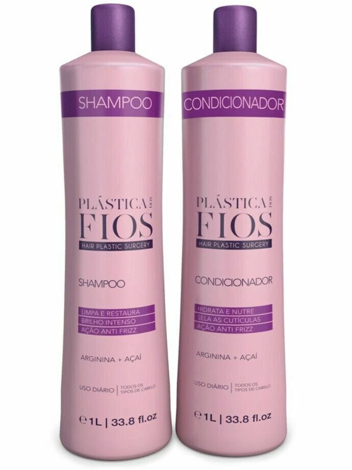 Plastica dos Fios Cadiveu Shampoo and Conditioner Washing Kit 2L Home Care - Image 3 of 4