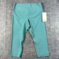 Lululemon Align HR High Rise Crop 21” TDLT Tidal Teal Blue  Size 14