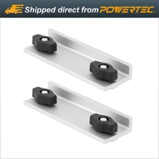 POWERTEC 71696 Universal Long Stop Kit for T-Track System with Wing Knobs, 2 PK